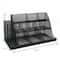 Mind Reader Black 14-Compartment 3-Tier Metal Mesh Large Breakroom Condiment Organizer